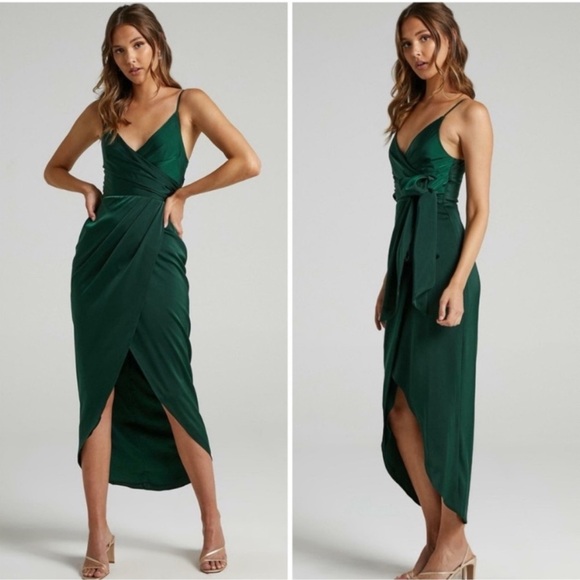 Showpo. - How will I know dress - emerald green bridesmaid dress NWT size 16 - Picture 2 of 2